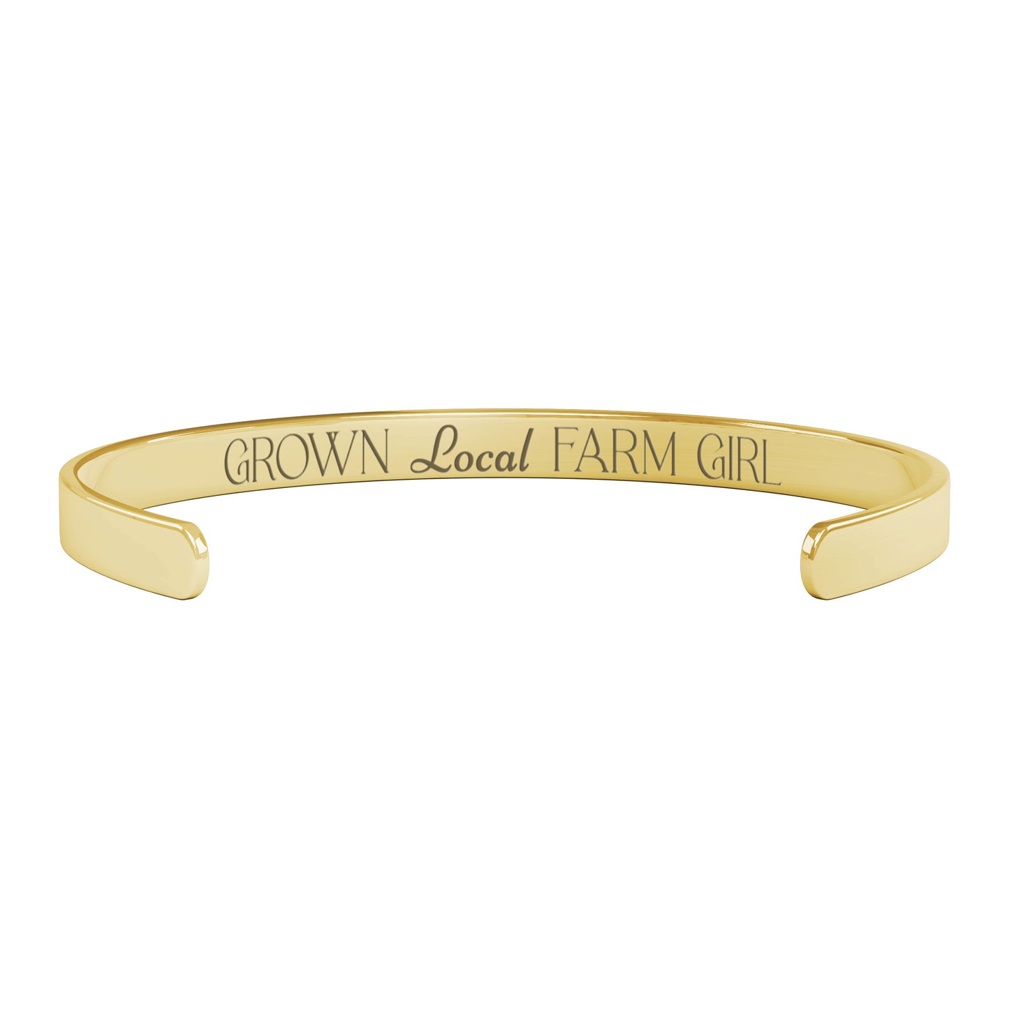 Grown Local Farm Girl Cuff Bracelet - FREE SHIPPING