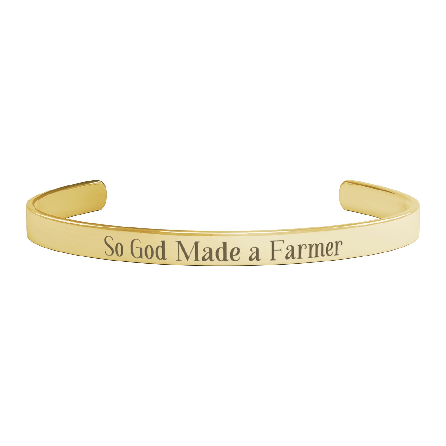 So God Made a Farmer Cuff Bracelet - FREE SHIPPING
