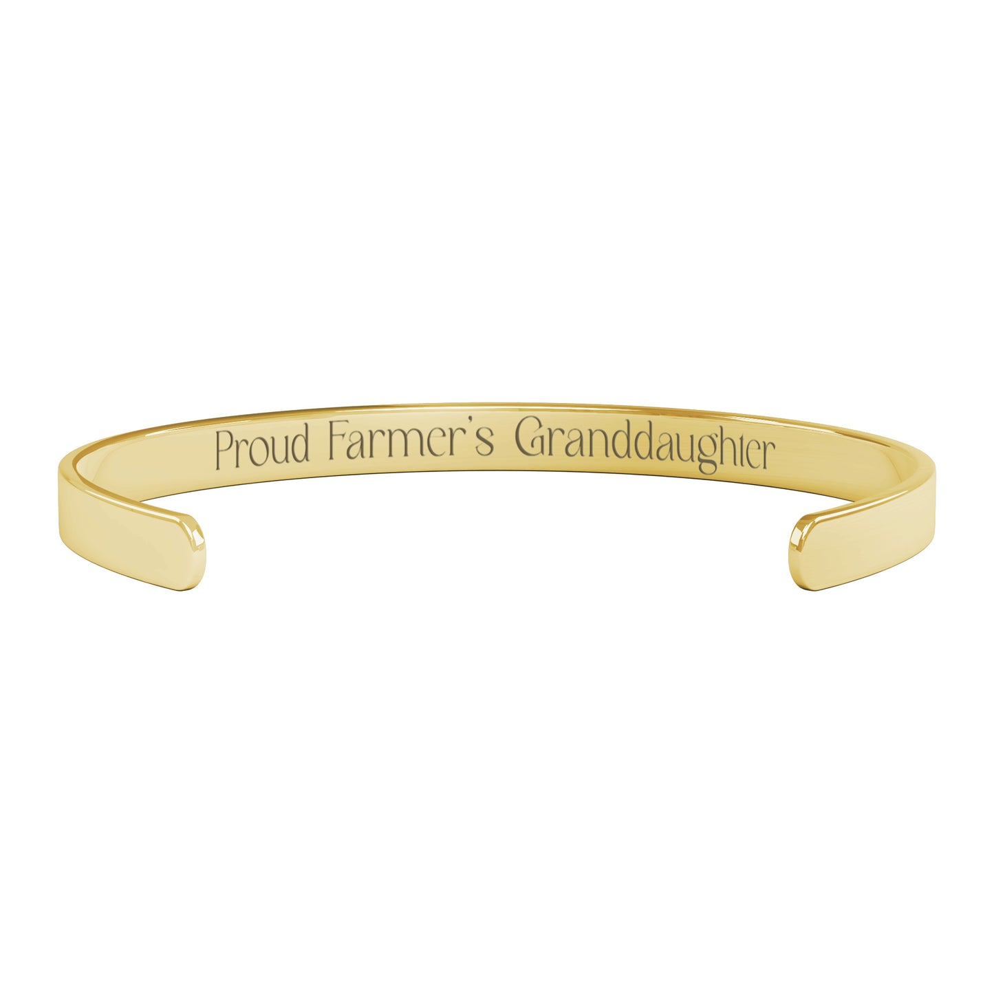 Proud Farmer's Granddaughter Cuff Bracelet - FREE SHIPPING