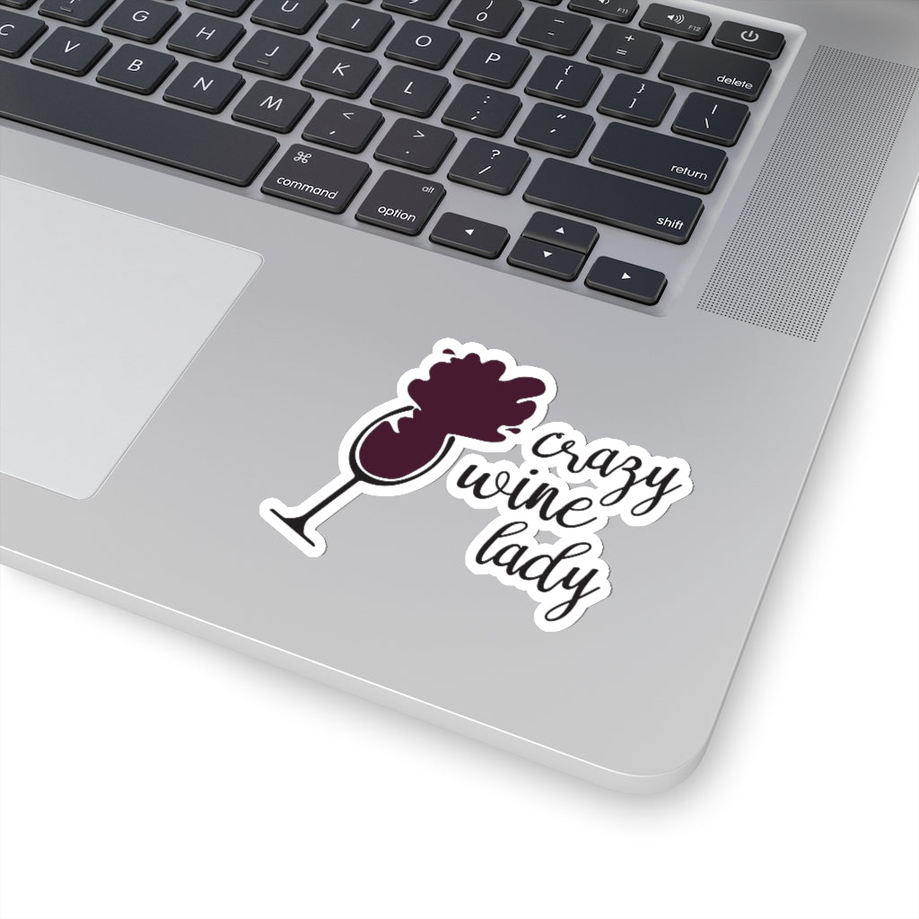 Crazy Wine Lady Stickers