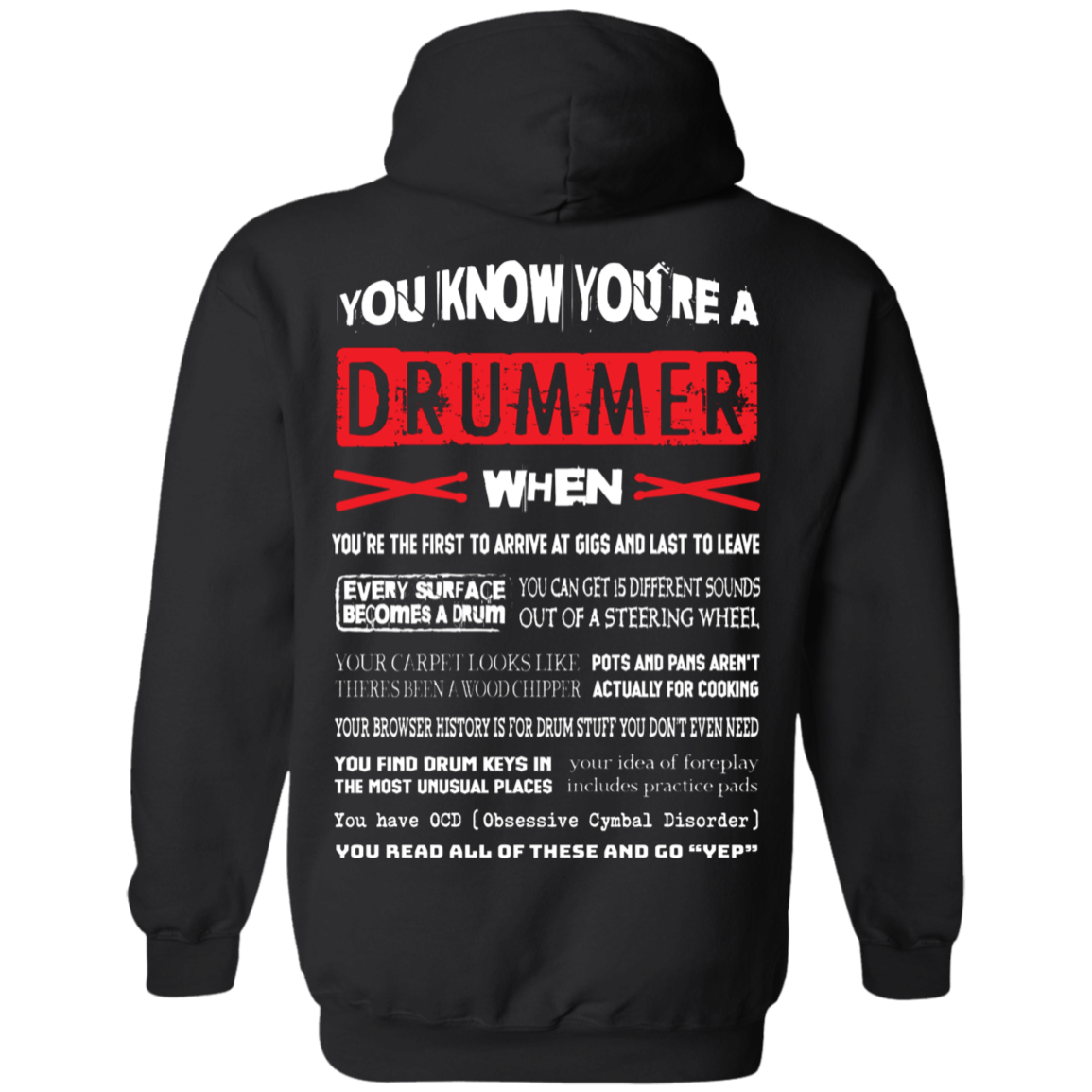 You Know You're A Drummer When